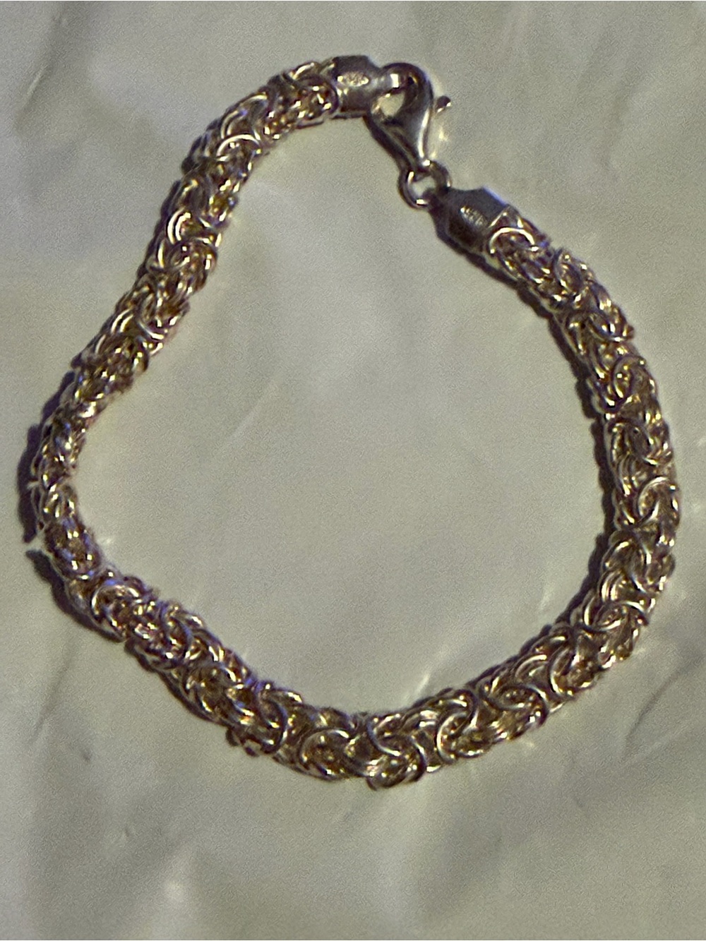 Sterling silver Byzantine Chain Bracelet